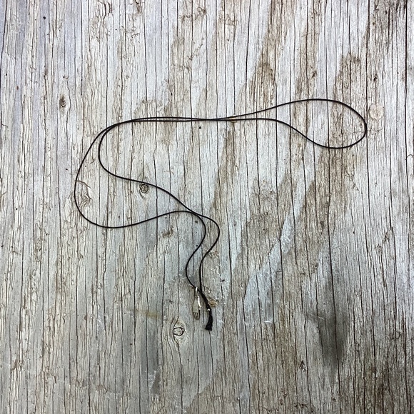 Datter Jewelry - NEW datter SILVER protective hand SILK necklace Kaye Blegvad